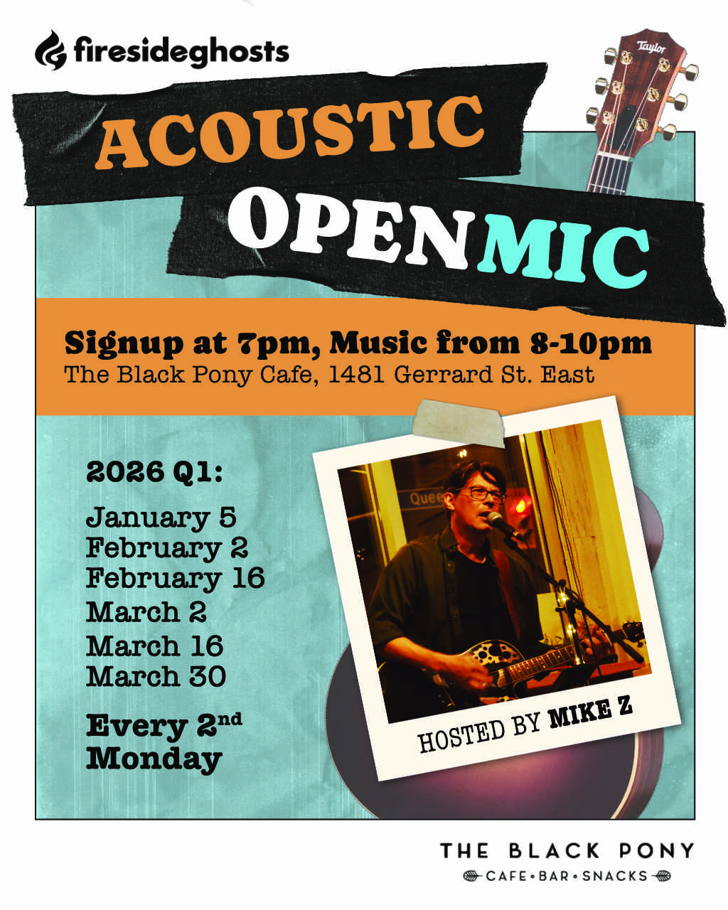 Acoustic Open Mic at the Black Pony