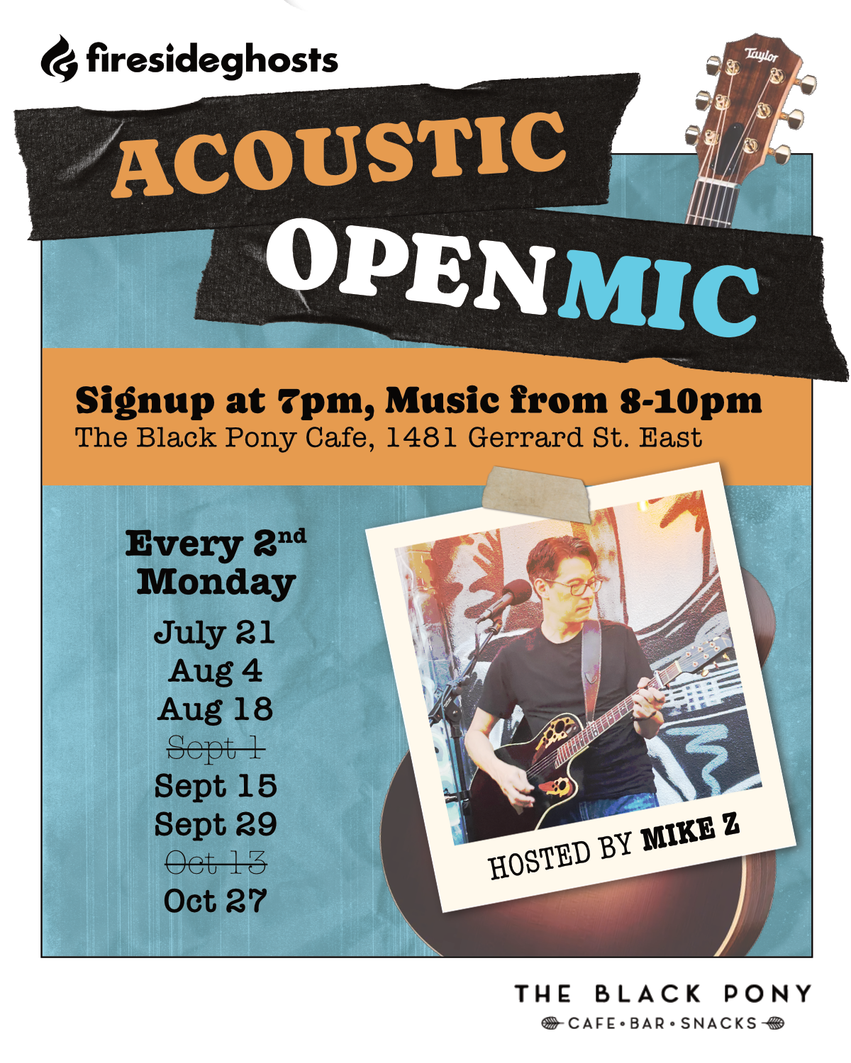 Acoustic Open Mic at the Black Pony