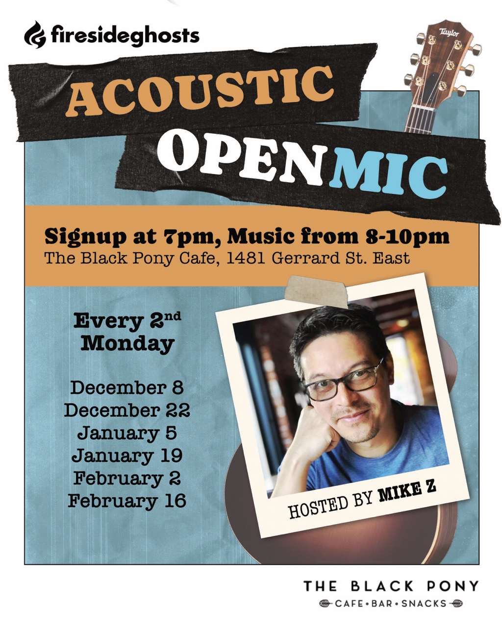 Acoustic Open Mic at the Black Pony